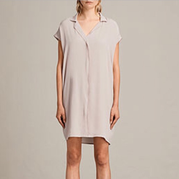 all saints pink dress